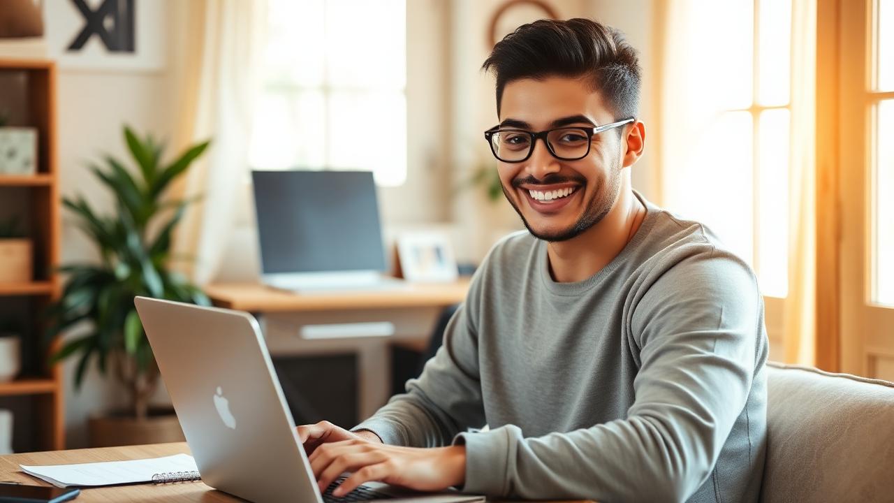 Microempreendedor individual comparando opções de bancos em tablet com documentos e calculadora sobre mesa